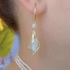 Zircon Cats Eye Earrings