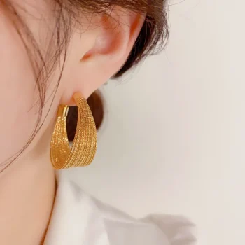 Golden Wedding Earrings